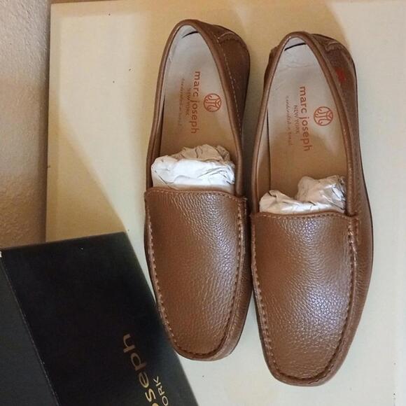 MARC JOSEPH NEW YORK MENS BRO COGNAC GRAINY 9.5M - Picture 1 of 7